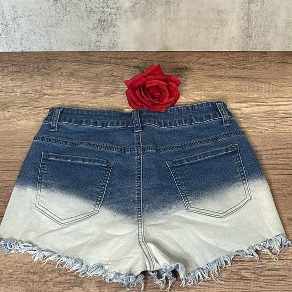 High Waist Denim Shorts - Picture 3 of 3